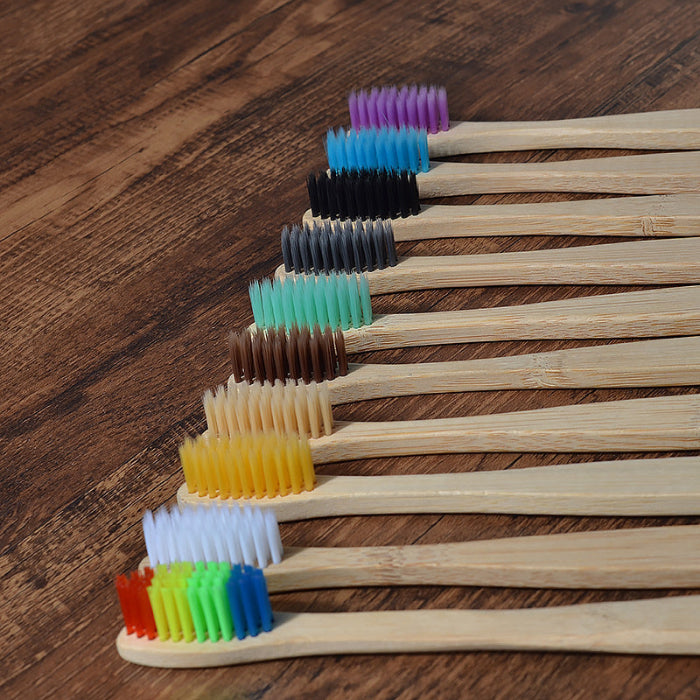 Kids Bamboo Toothbrush - 10pcs