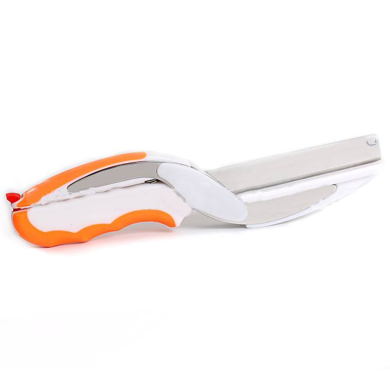 Multifunctional 2-in-1 Kitchen Scissors with Built-In Cutting Board