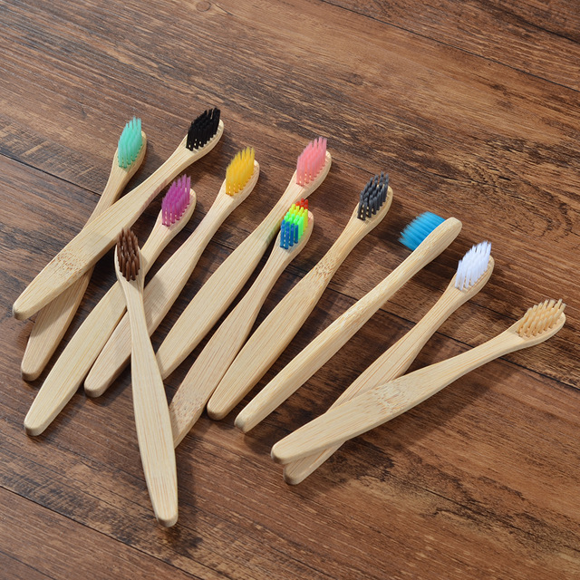 Kids Bamboo Toothbrush - 10pcs