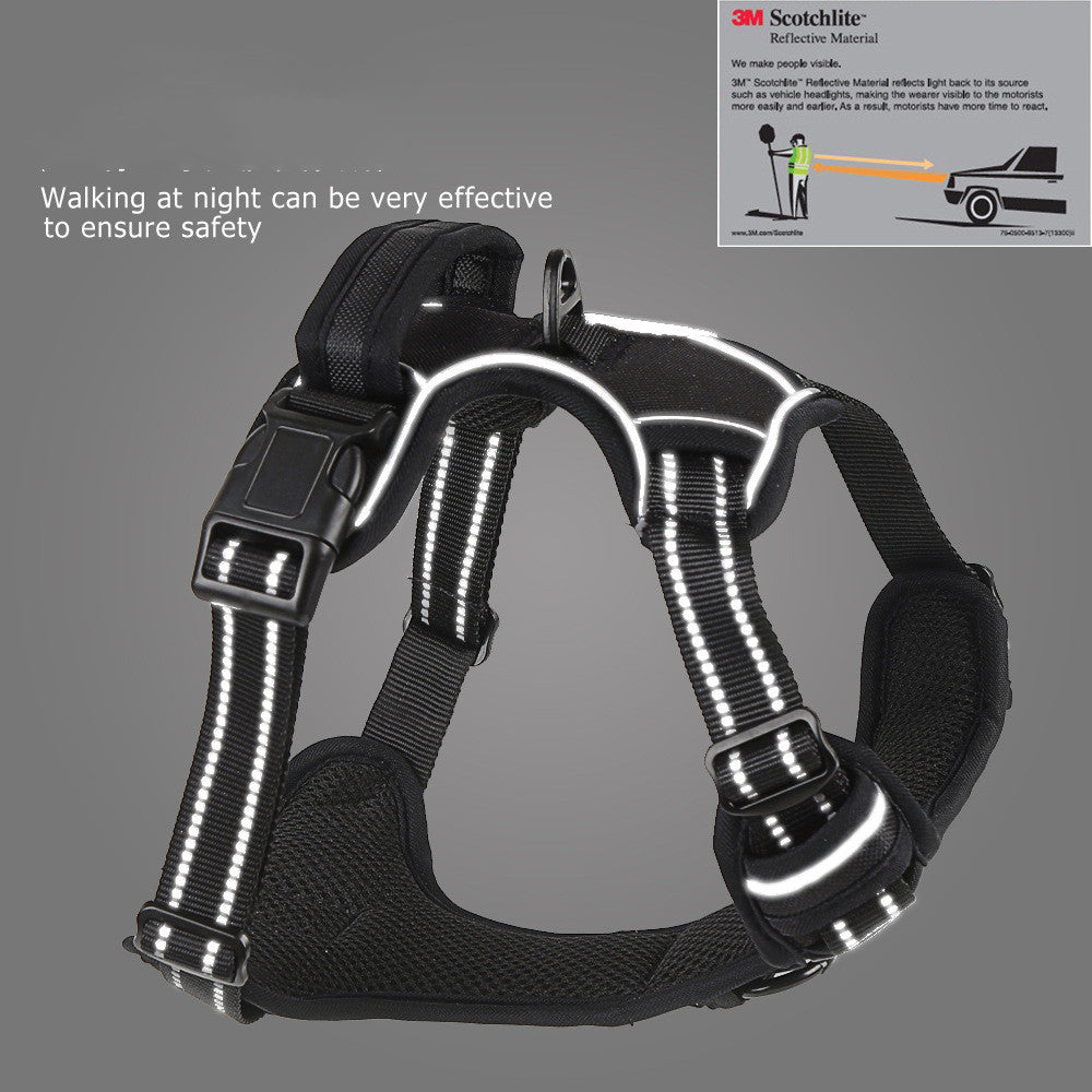 No-Pull Reflective Dog Harness – Breathable Pet Vest for Comfort & Safety