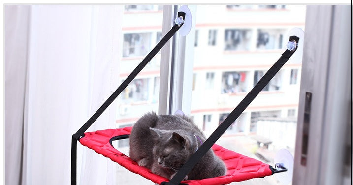 Cat Window Hammock Bed – Cozy Resting Seat Perch for Indoor Cats
