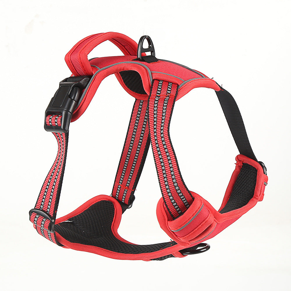 No-Pull Reflective Dog Harness – Breathable Pet Vest for Comfort & Safety