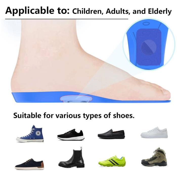 AirTag-Compatible Hidden Tracking Shoe Insoles