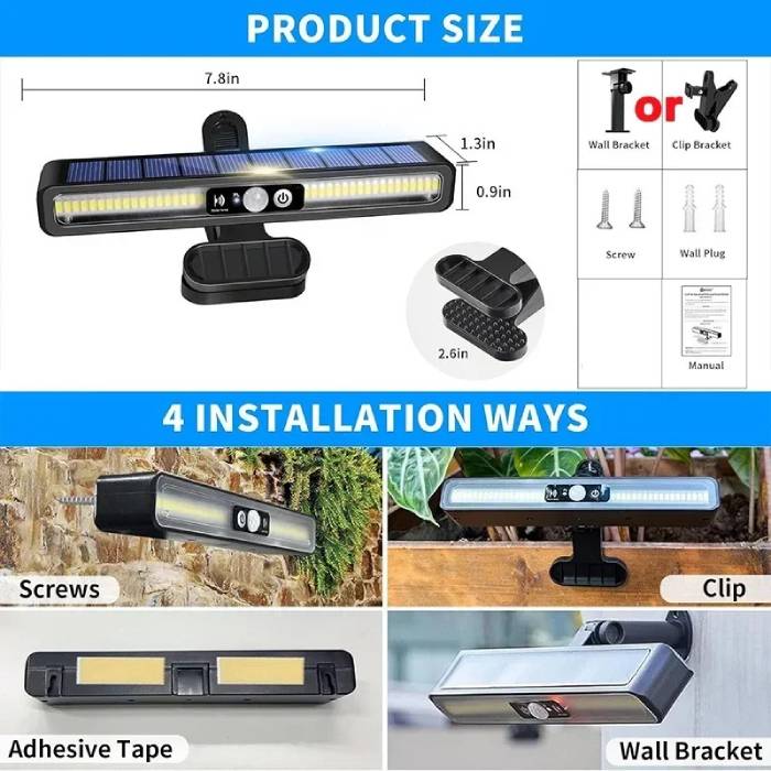 Clip-On Solar Motion Sensor Lights