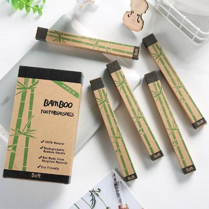 Eco-Friendly Bamboo Toothbrush Set