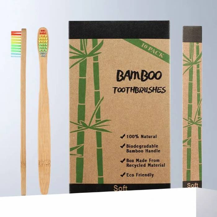 Eco-Friendly Bamboo Toothbrush Set