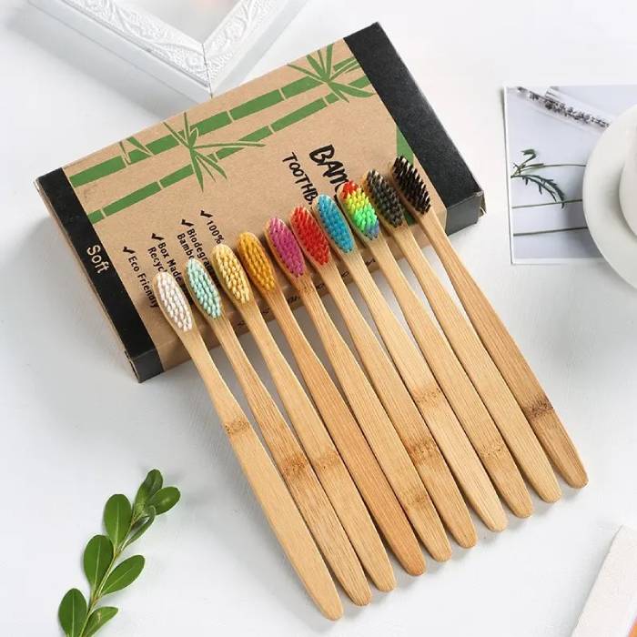Eco-Friendly Bamboo Toothbrush Set