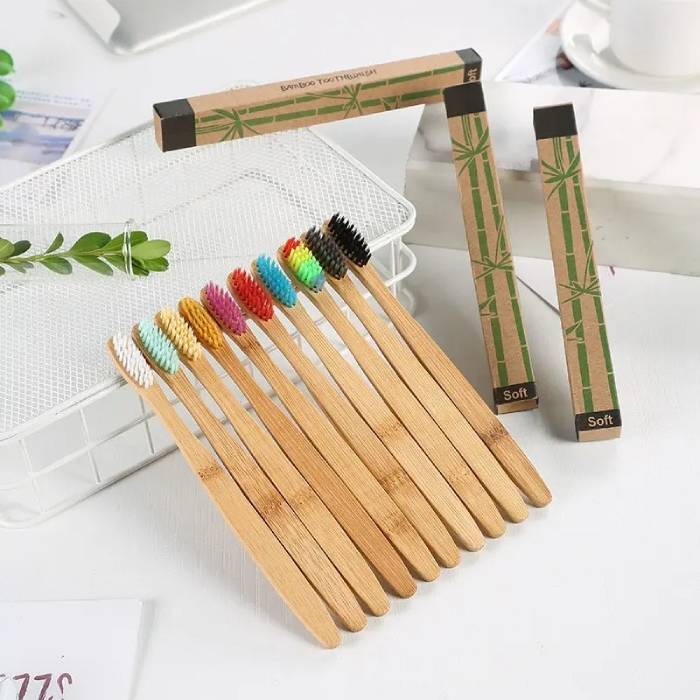Eco-Friendly Bamboo Toothbrush Set