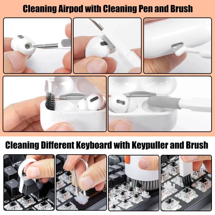 20-in-1 Computer Keyboard & Electronics Cleaner Kit with Storage Box