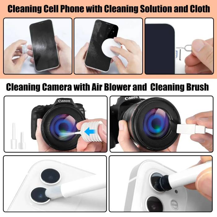 20-in-1 Computer Keyboard & Electronics Cleaner Kit with Storage Box