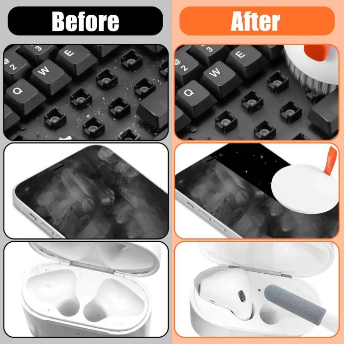 20-in-1 Computer Keyboard & Electronics Cleaner Kit with Storage Box