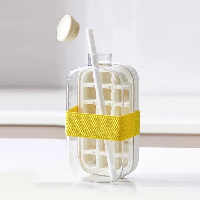 Ice Cube Tray with Straw