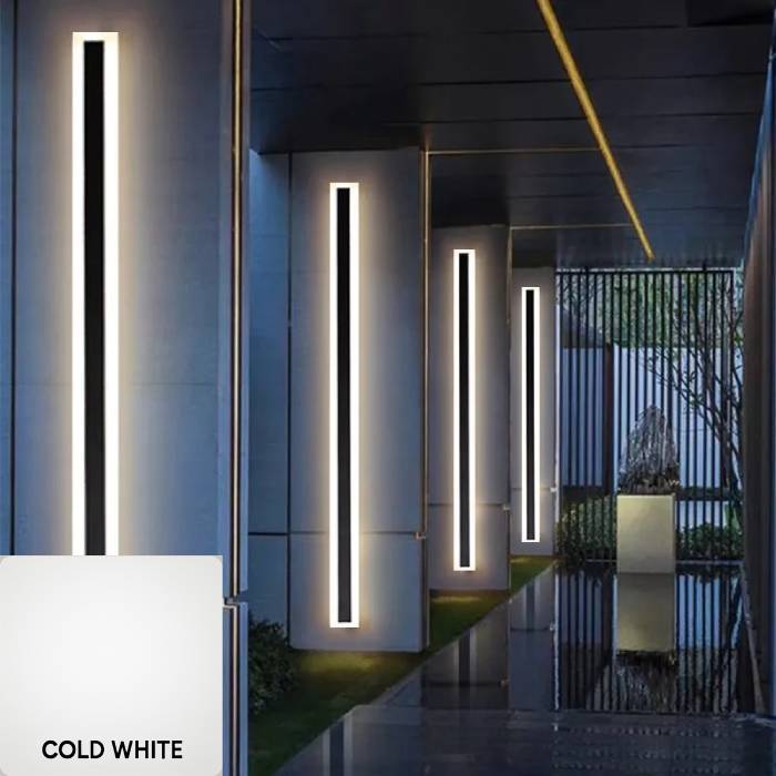 Modern Waterproof Outdoor Long Strip LED Wall Lamp