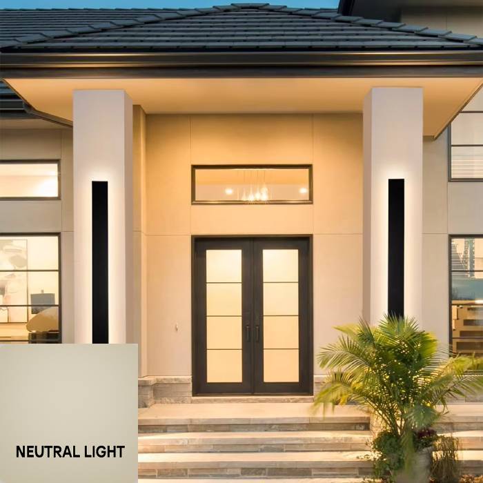 Modern Waterproof Outdoor Long Strip LED Wall Lamp