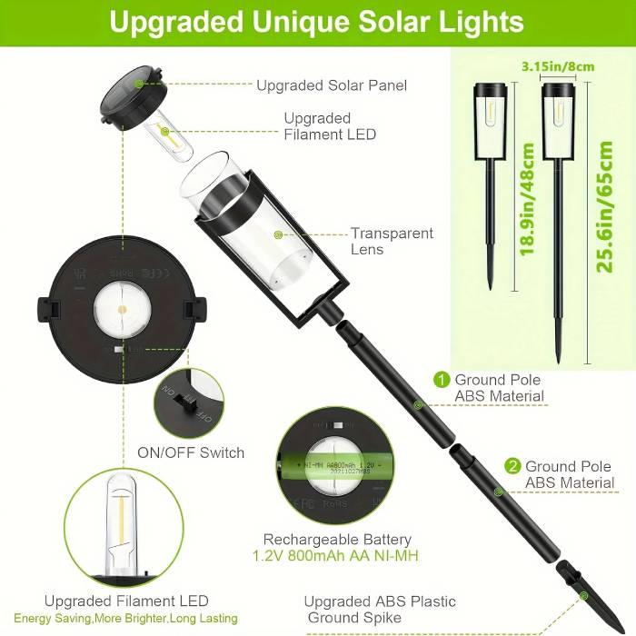 Outdoor Solar Pathway Lights