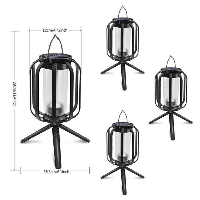 Outdoor Waterproof Solar Flame Lantern