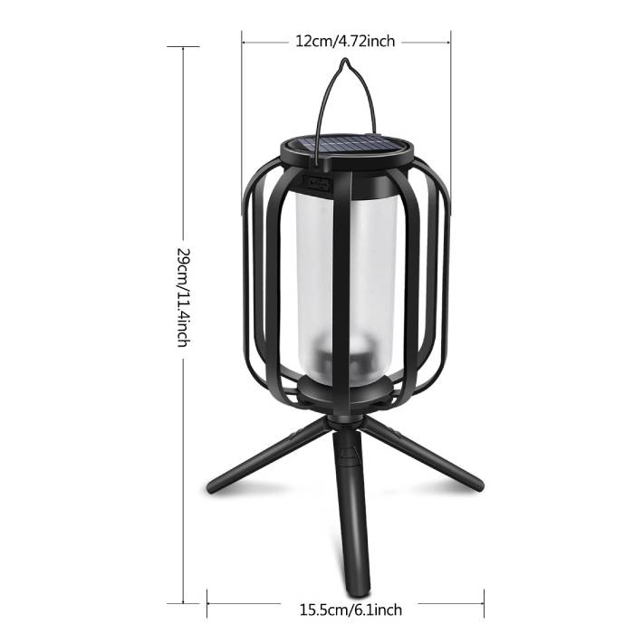Outdoor Waterproof Solar Flame Lantern