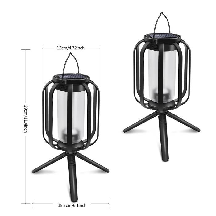 Outdoor Waterproof Solar Flame Lantern