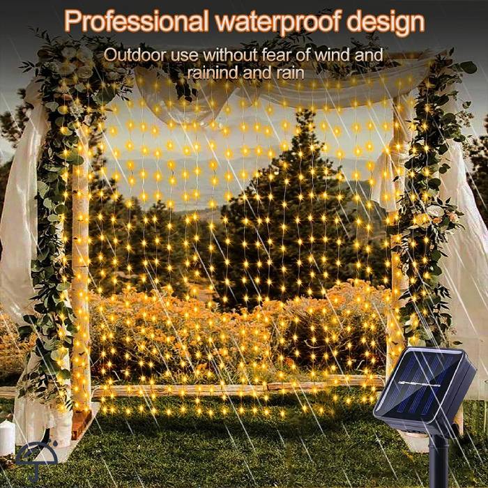 Outdoor Solar Curtain Lights