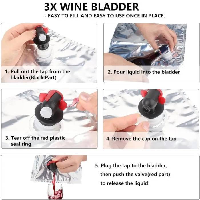 Red Wine Dispenser Tote Bag