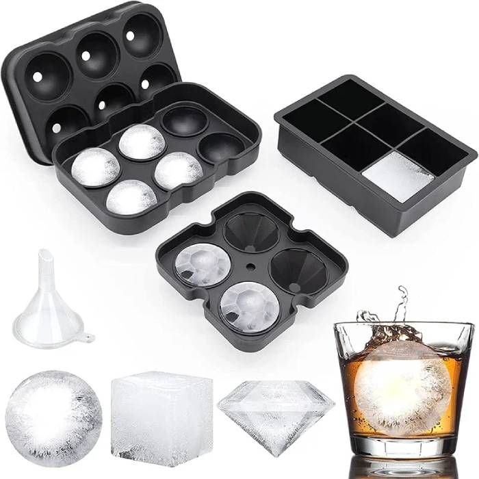 Premium Reusable Silicone Ice Cube Tray
