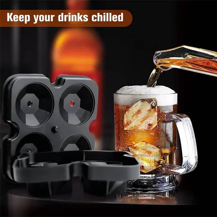Premium Reusable Silicone Ice Cube Tray
