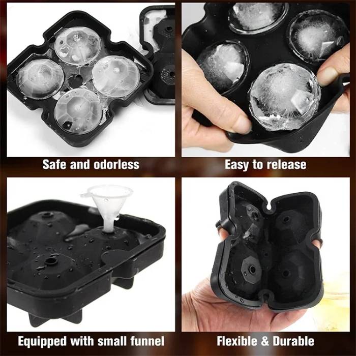 Premium Reusable Silicone Ice Cube Tray