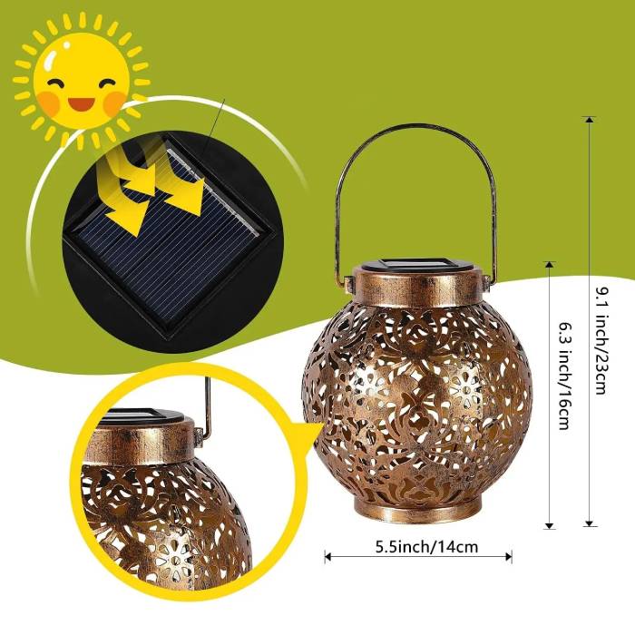 Solar Lanterns Outdoor Hanging Decorative Lights