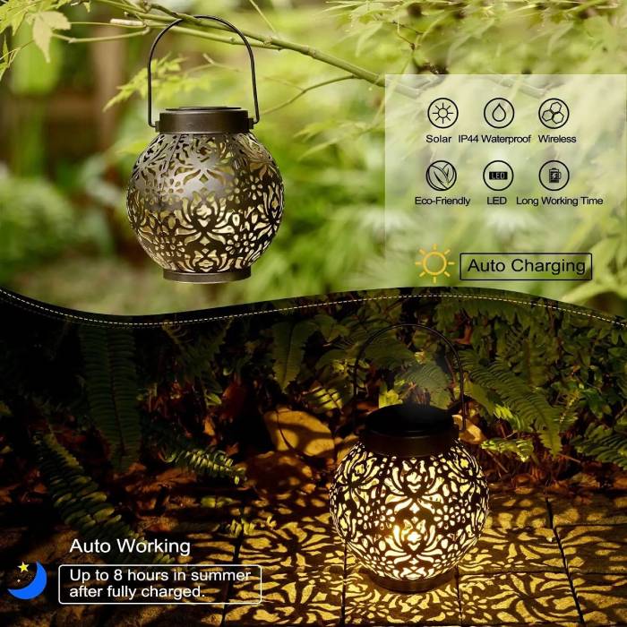 Solar Lanterns Outdoor Hanging Decorative Lights
