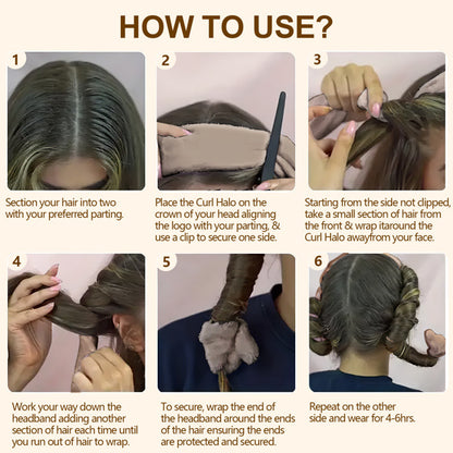 Satin Heatless Curling Rod – Effortless Overnight Curls for All Hair Types