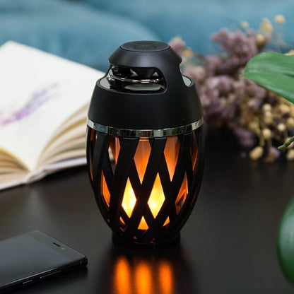 Flame Light Bluetooth Speaker – LED Torch Lamp with Crystal Clear Audio