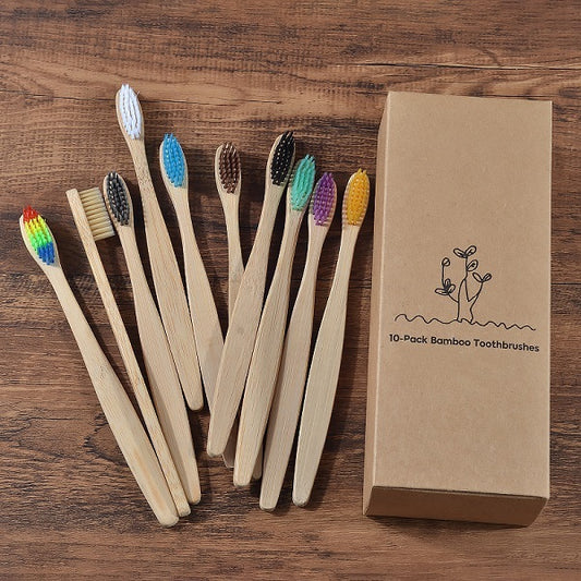Kids Bamboo Toothbrush - 10pcs