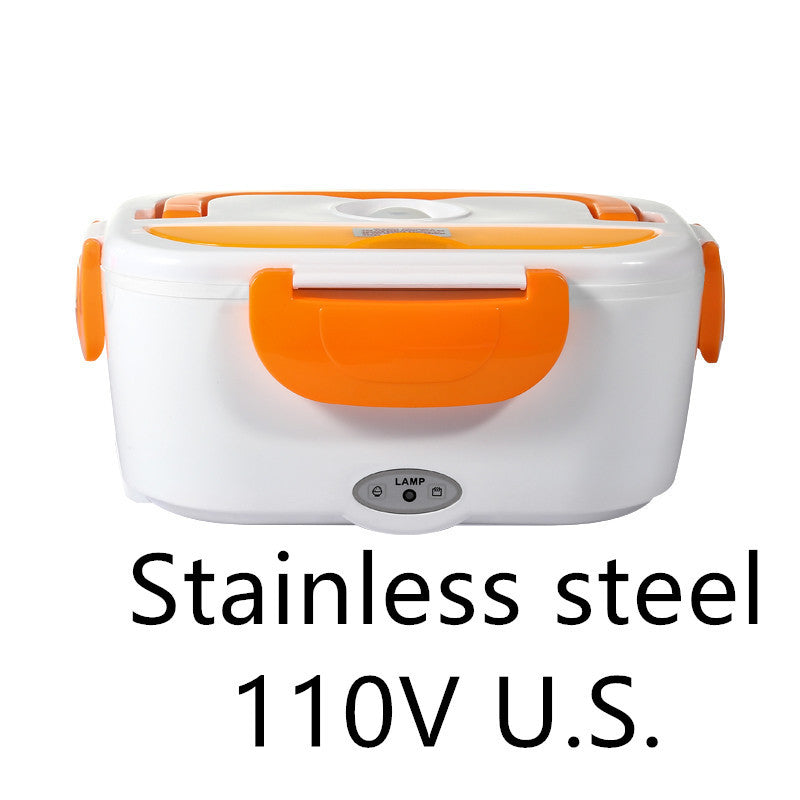 Electric Heated Lunch Box – Portable Stainless Steel Food Warmer for Office & Travel