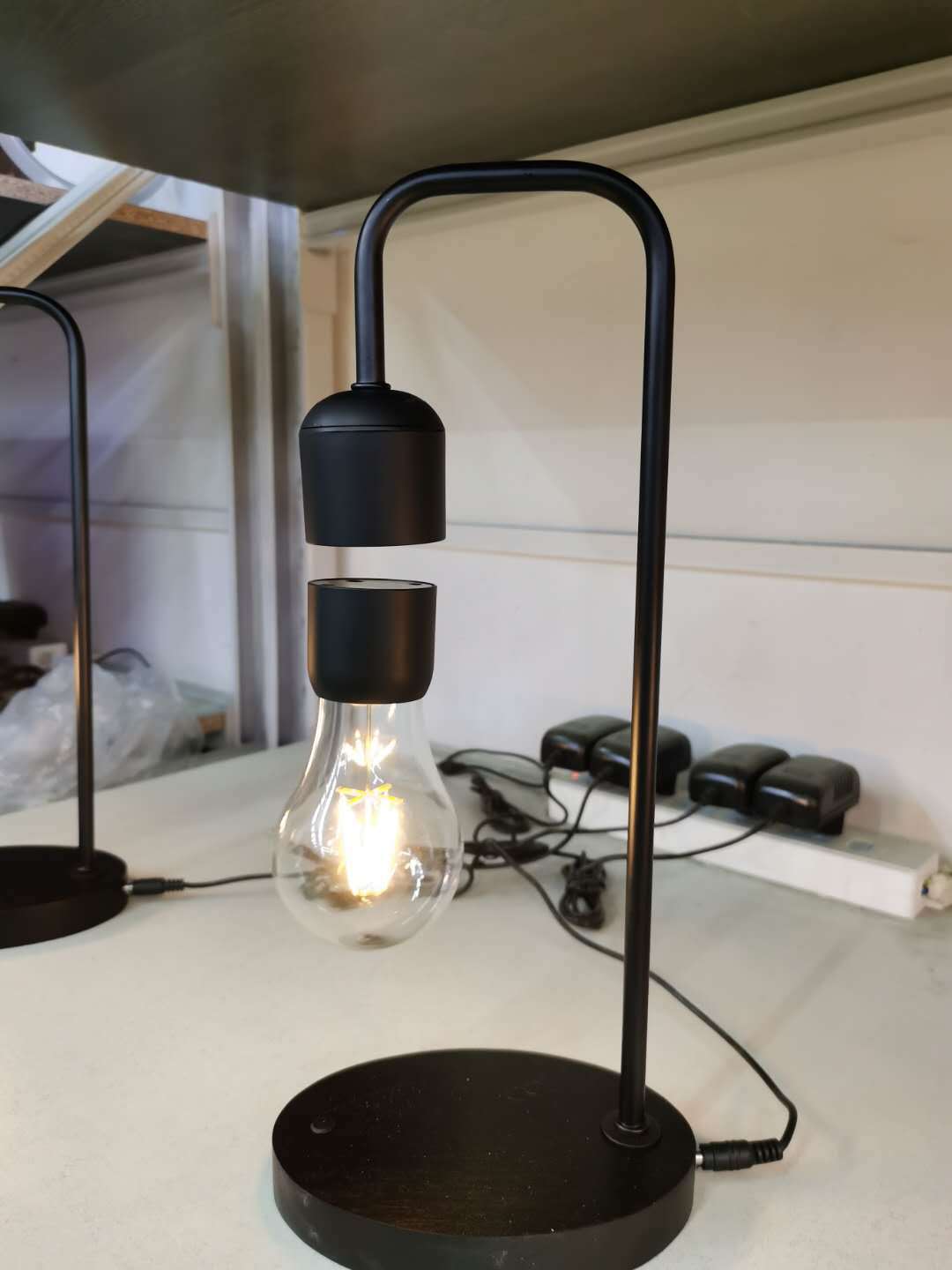 Floating Moon LED Lamp with Wireless Charger – Mesmerizing Levitating Night Light for Home & Office Décor