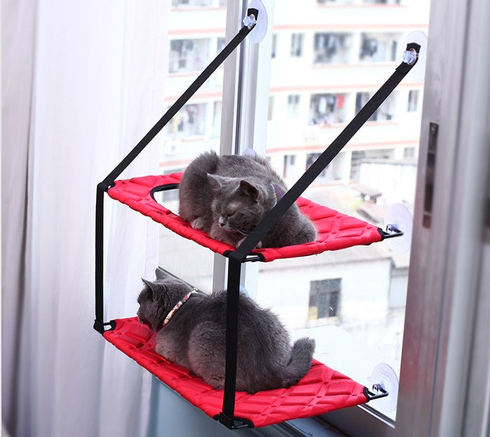 Cat Window Hammock Bed – Cozy Resting Seat Perch for Indoor Cats