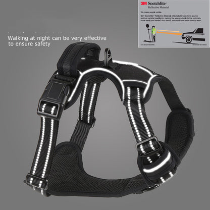 No-Pull Reflective Dog Harness – Breathable Pet Vest for Comfort & Safety