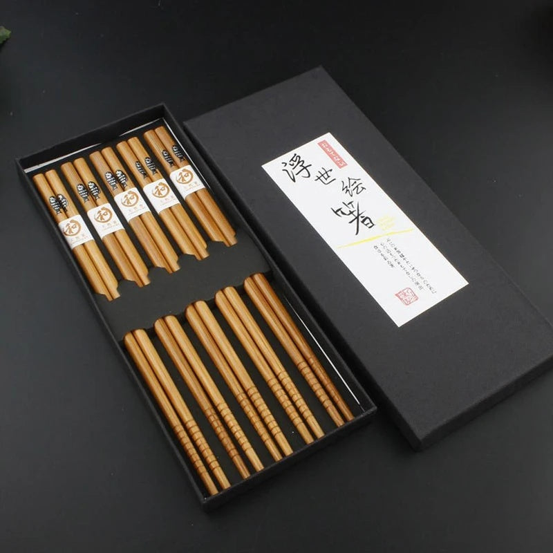 Reusable Natural Bamboo Chopsticks