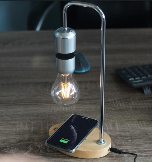 Floating Moon LED Lamp with Wireless Charger