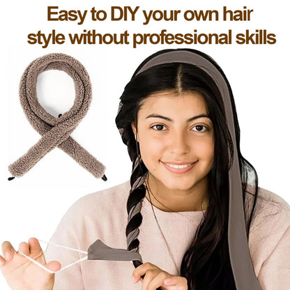 Satin Heatless Curling Rod – Effortless Overnight Curls for All Hair Types