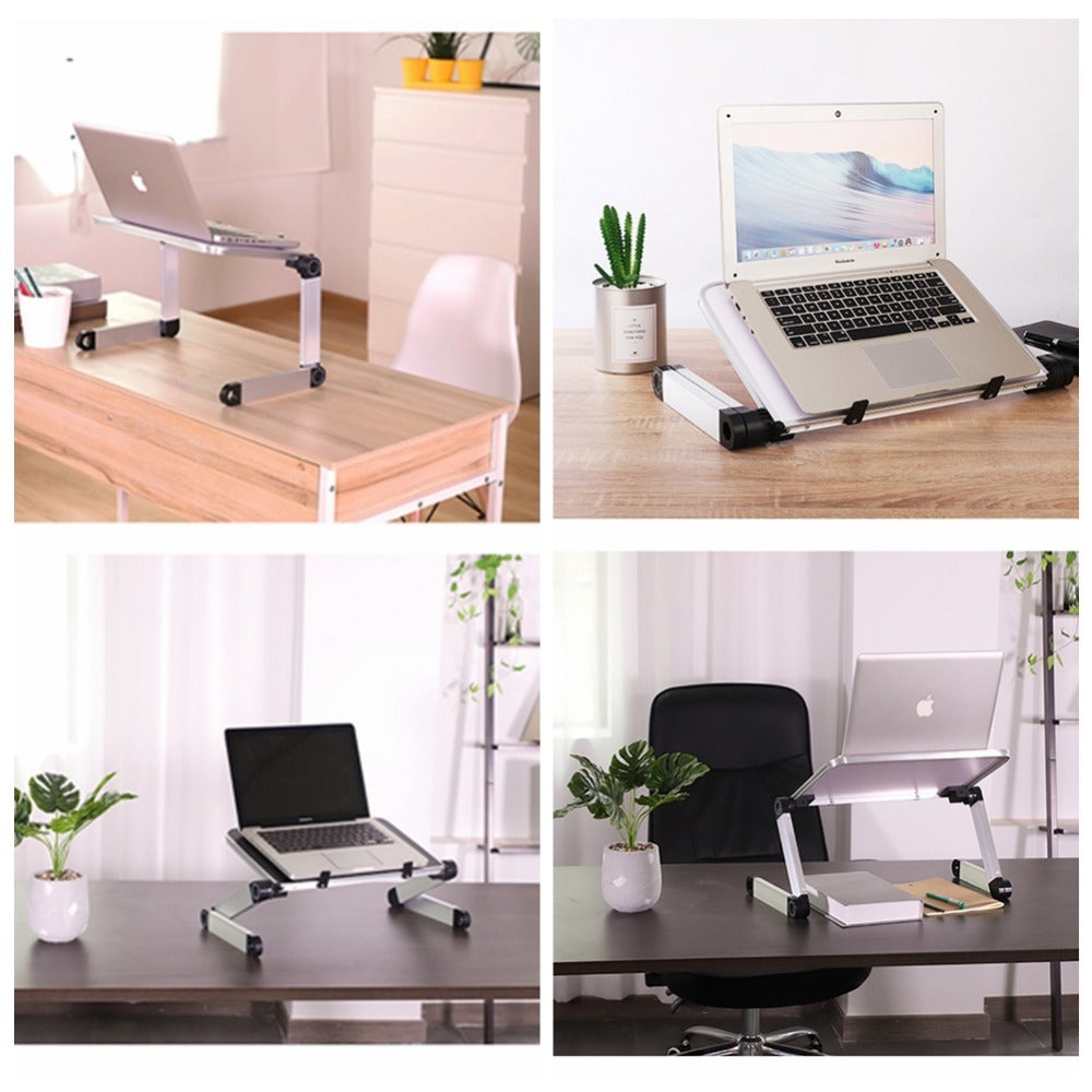 Foldable Ergonomic Laptop & Tablet Stand – Adjustable Desk Holder