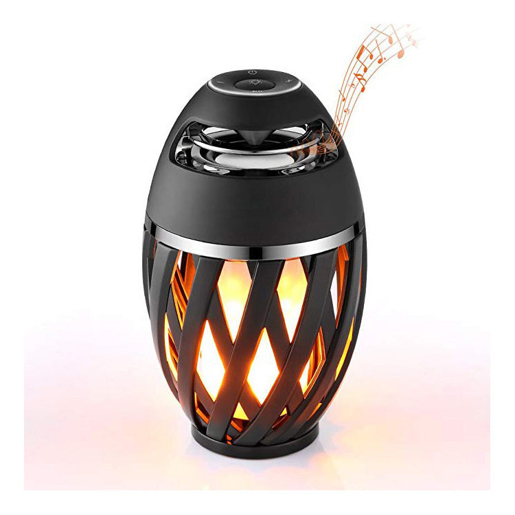 Flame Light Bluetooth Speaker – LED Torch Lamp with Crystal Clear Audio