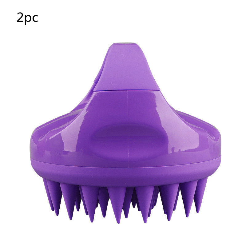 2-in-1 Silicone Shampoo Brush Scalp Massage Comb