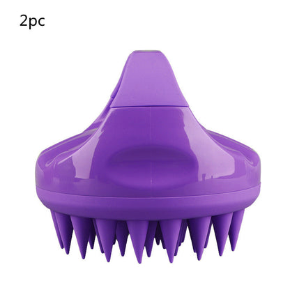 2-in-1 Silicone Shampoo Brush Scalp Massage Comb
