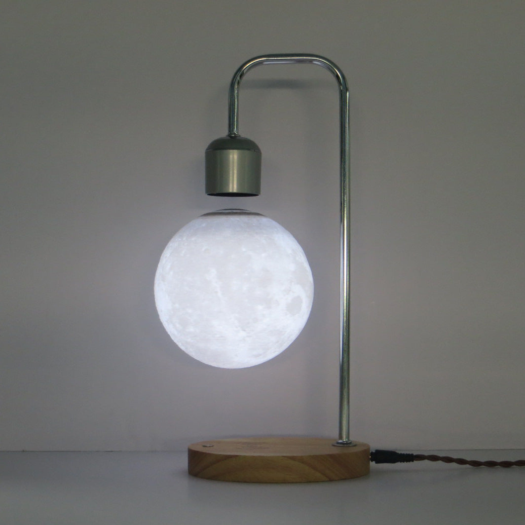 Floating Moon LED Lamp with Wireless Charger
