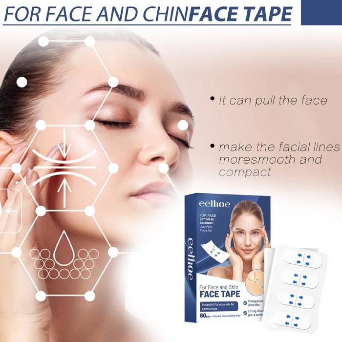 60pcs Anti-Wrinkle Face Lifting Strips