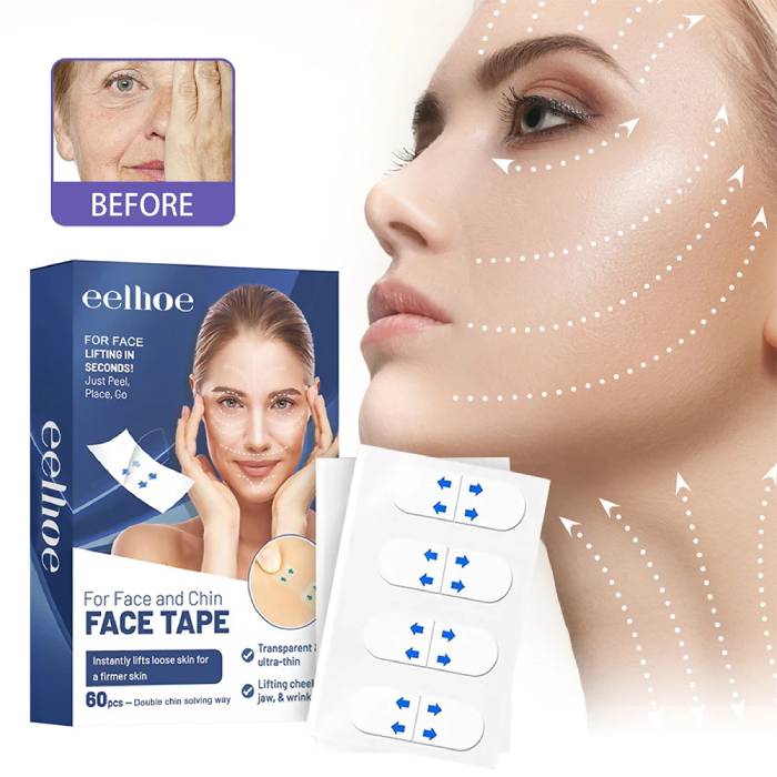 60pcs Anti-Wrinkle Face Lifting Strips