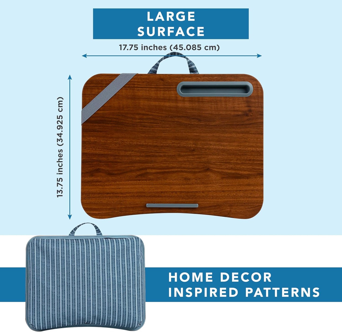Designer Lap Desk with Phone Holder