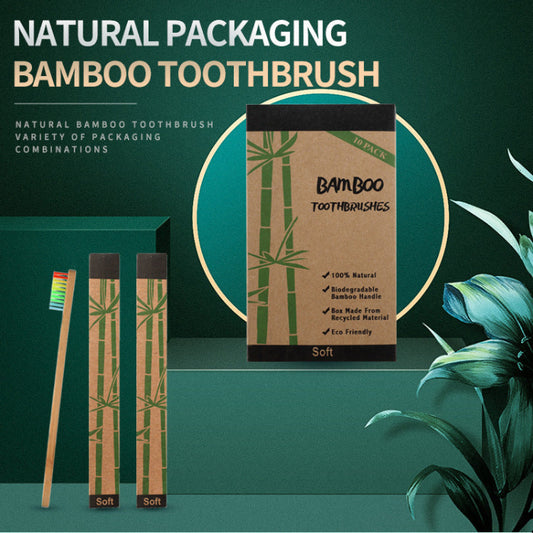Eco-Friendly Bamboo Toothbrush Set