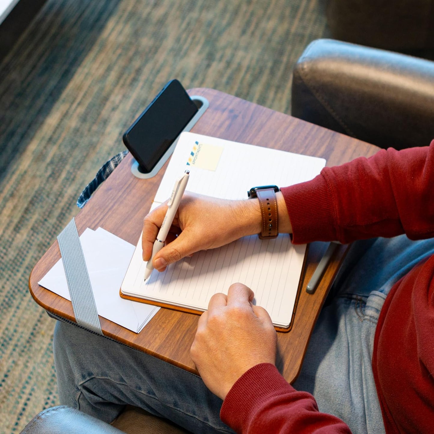 Designer Lap Desk with Phone Holder