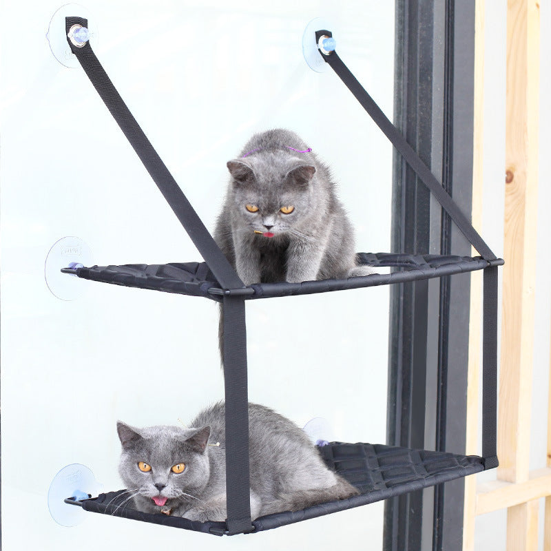 Cat Window Hammock Bed – Cozy Resting Seat Perch for Indoor Cats